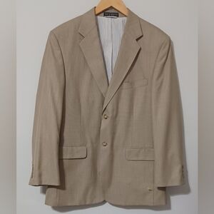 Bert PulitzerMen's Classic Beige Two-Button Blazer. NWOT. Size 42R